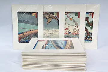 歌川広重作 生誕200年記念「名所江戸百景」木版画 計104点