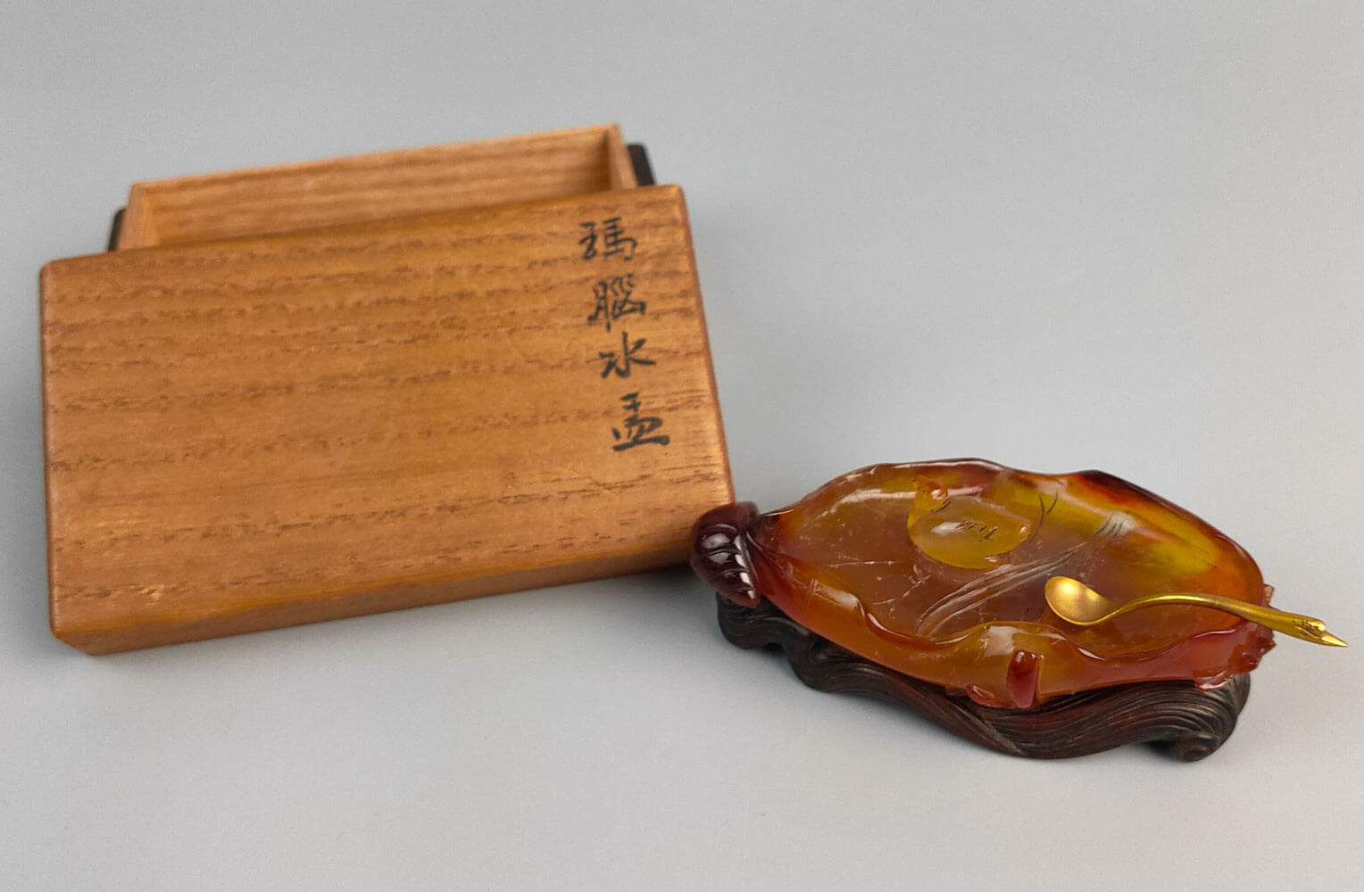 中国美術「瑪瑙水盂」書道具　商品画像