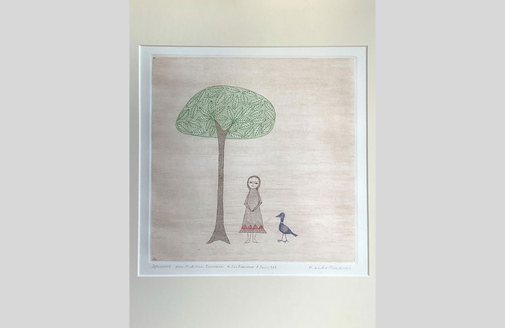 南桂子 木と少女と鳥1