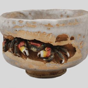 水月焼蟹茶碗 (1)