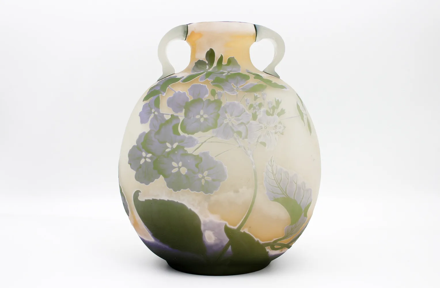 エミール・ガレ 紫陽花文花瓶