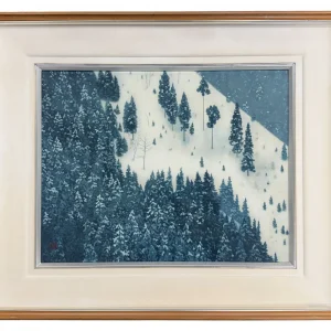 東山魁夷　春雪（木版画）