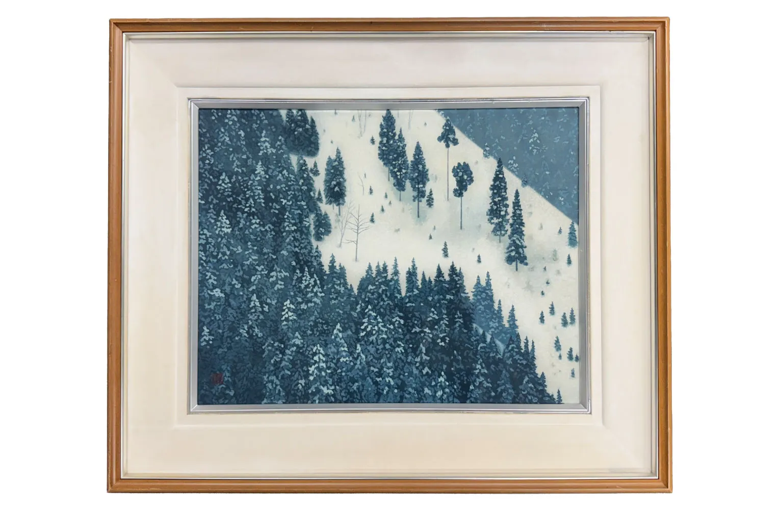 東山魁夷　春雪（木版画）