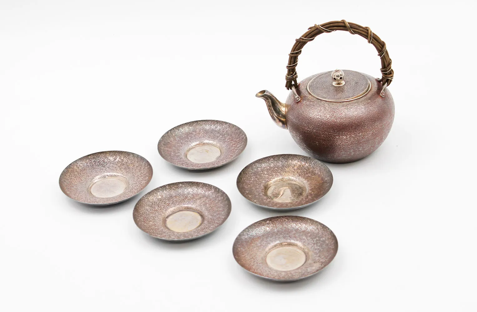銀瓶・茶托セット